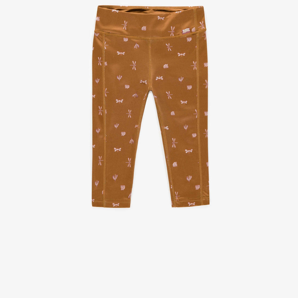 BROWN PATTERNED yoga pants IN POLYESTER, CHILD