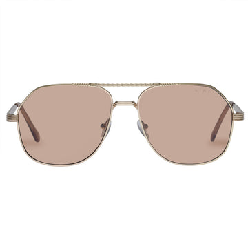 Aire Cosmos Sunglasses | Gold Tan Tint