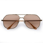 Aire Cosmos Sunglasses | Gold Tan Tint