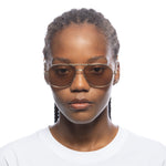 Aire Cosmos Sunglasses | Gold Tan Tint