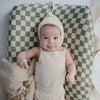 Muslin Mini Crib Sheet | Olive Check