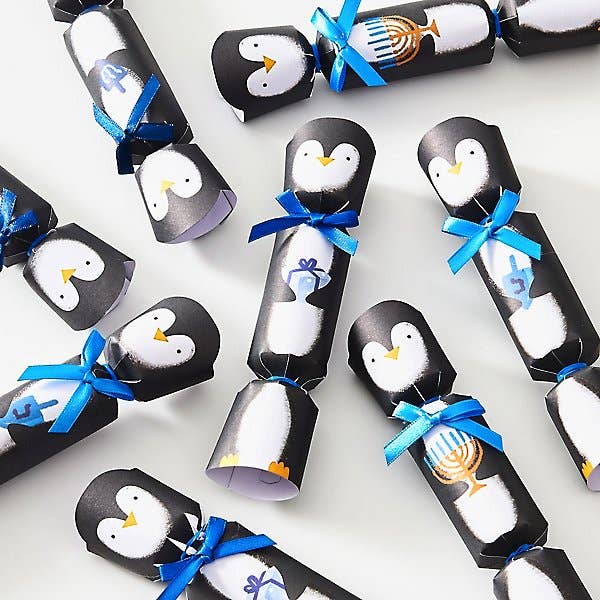 Penguin Hanukkah Crackers | 8 Pack