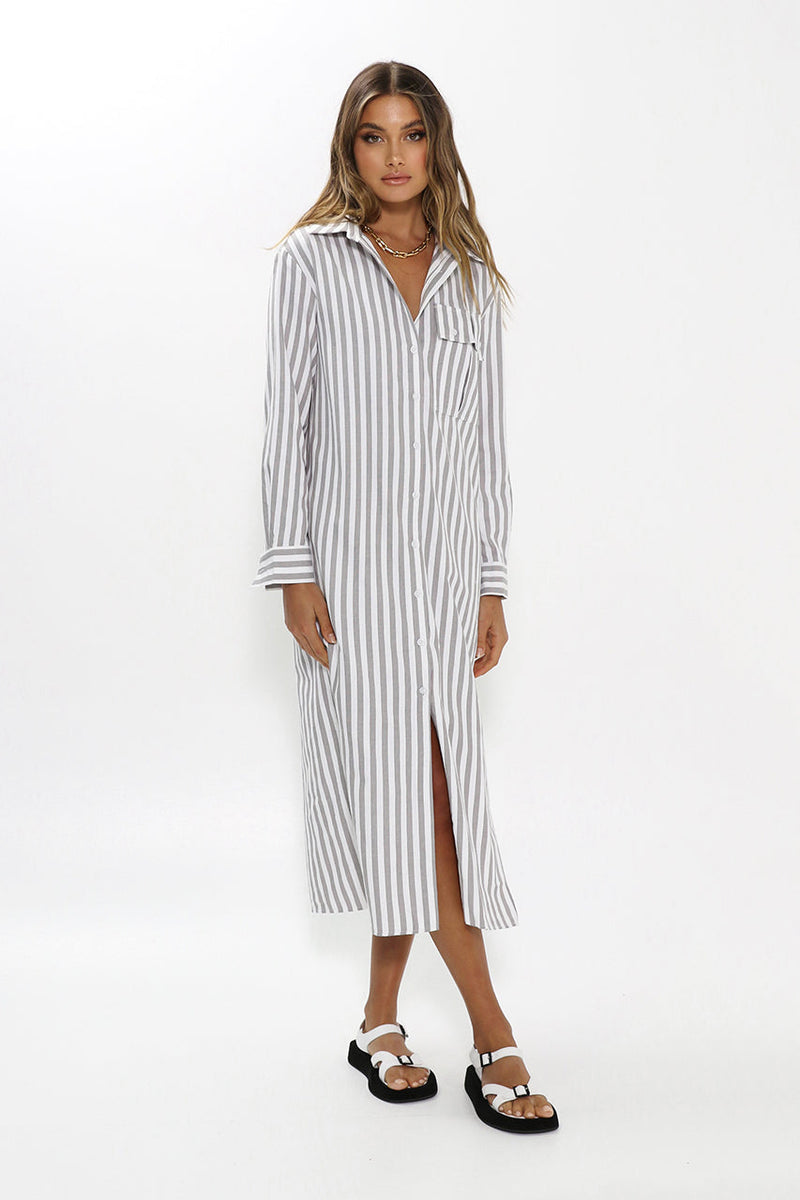 Classic Maxi Shirt Dress
