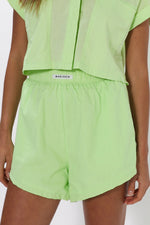 Collared Cotton Top + Shorts Set