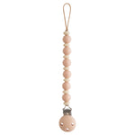 Silicone Pacifier Clip - Luna | Blush