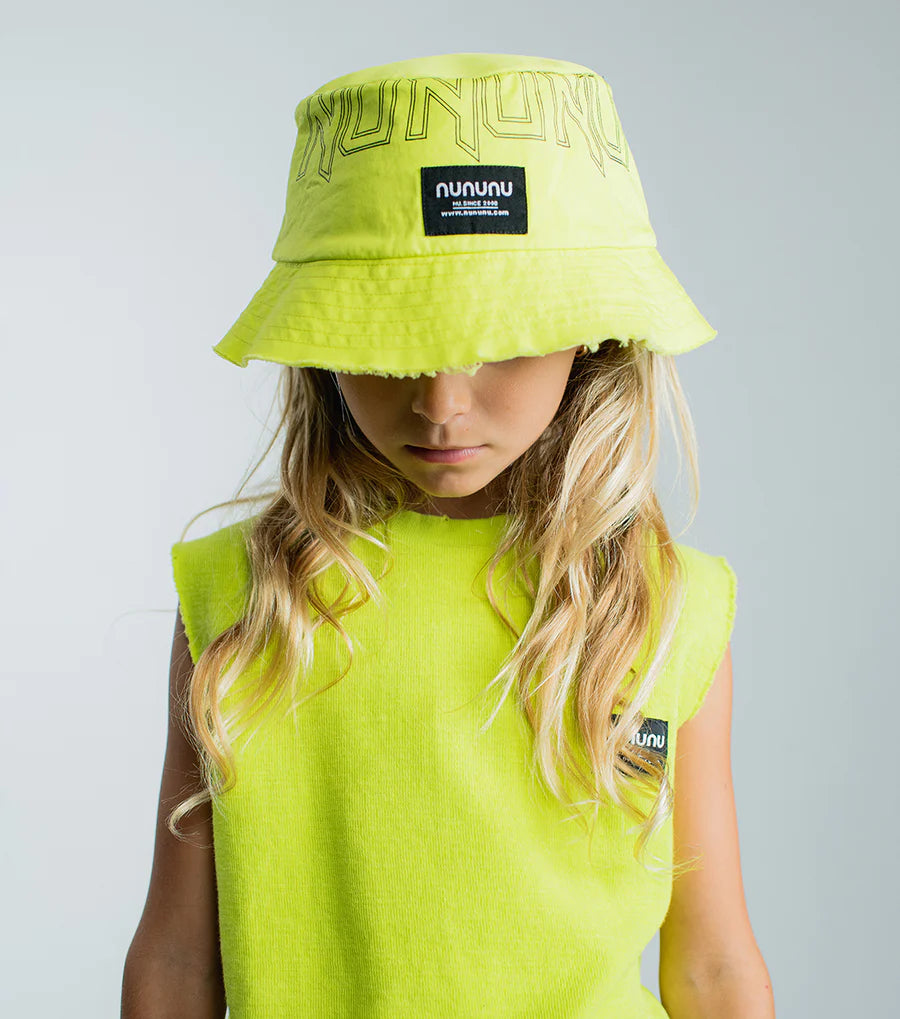 Neon yellow bucket 2024 hat