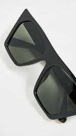 Aire Quasar Sunglasses | Black/Green Mono