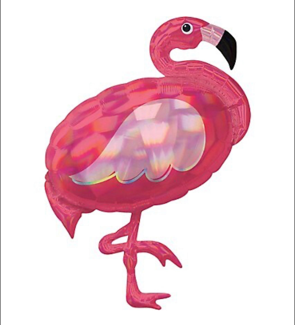 33" Flamingo Holographic Balloon