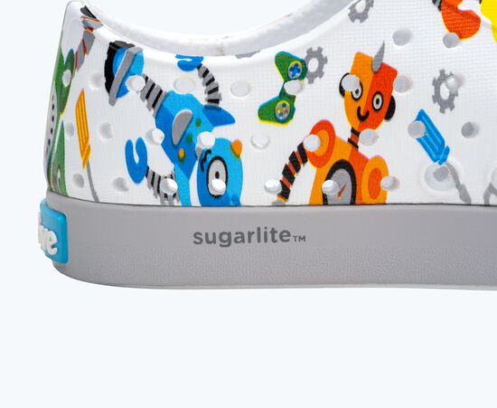 Jefferson Sugarlite Print | Shell White/ Mist Grey / Raincoat Robuddies