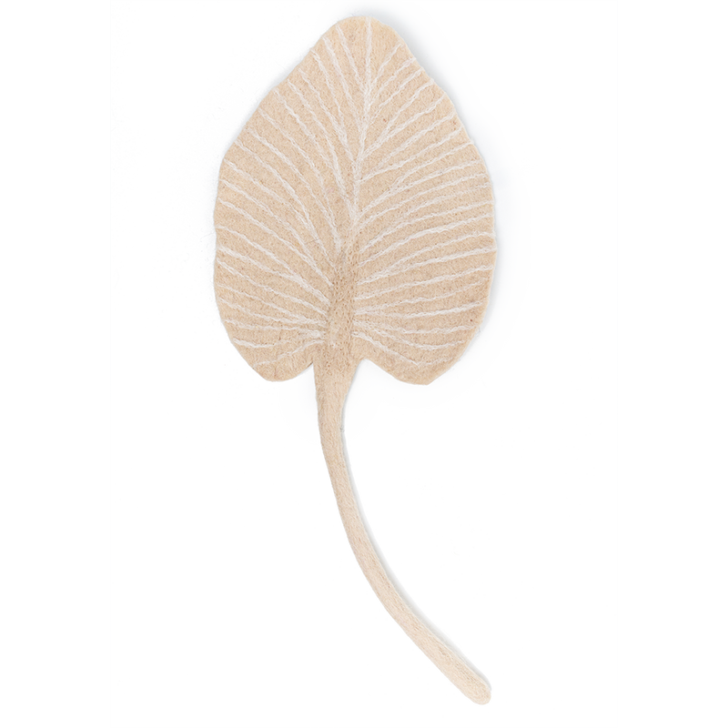 Felt Palm Leaf | Cream