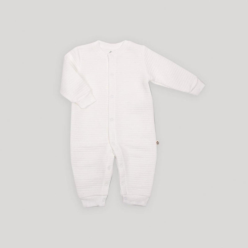 Cozy Quilted Jumpsuit | White