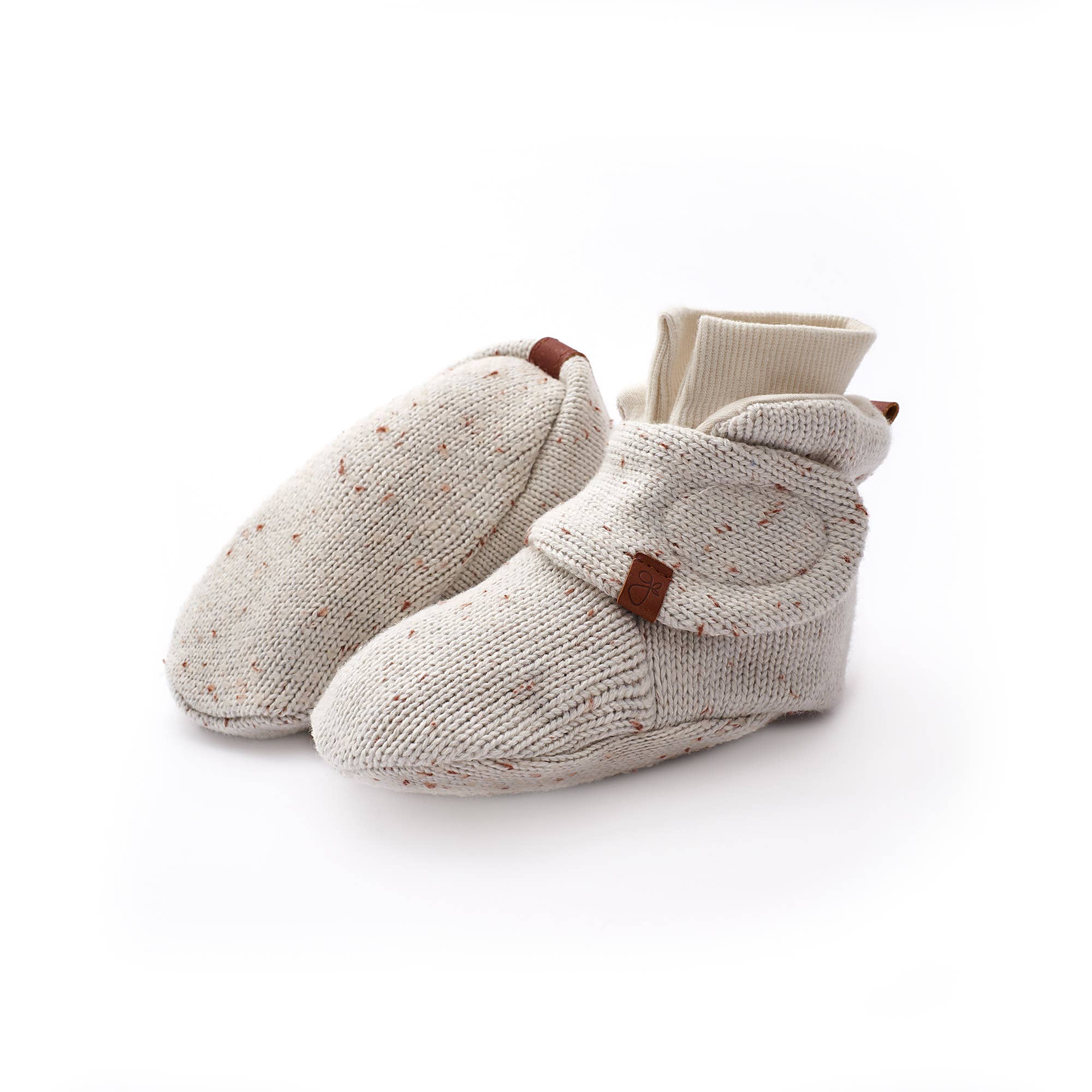 Knit Organic Cotton Stay-On Boots - Shell – Early Bird & Worm