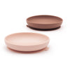 Silicone Suction Plates | Blush + Terracotta