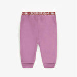 PURPLE FLEECE PANTS - BABY
