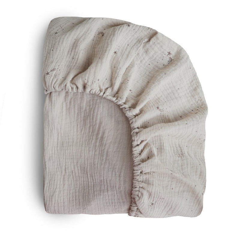 Muslin Crib Sheet | Falling Stars