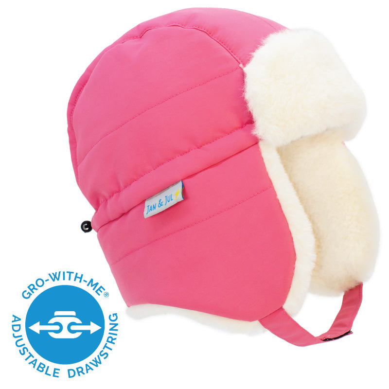 Toasty-Dry Trapper Hat | Watermelon Pink