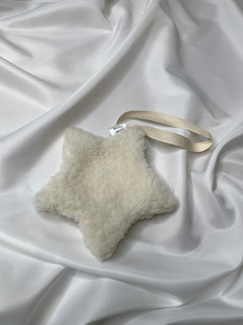Star Pacifier Holder | Ivory Sherpa
