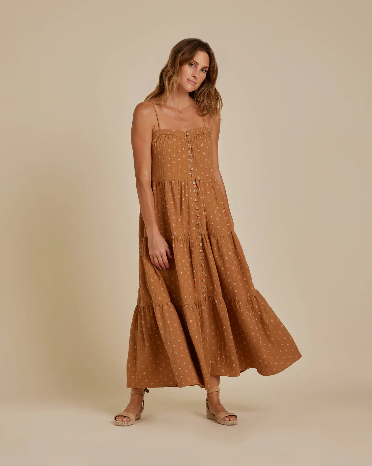 Rylee and cru tiered maxi dress best sale