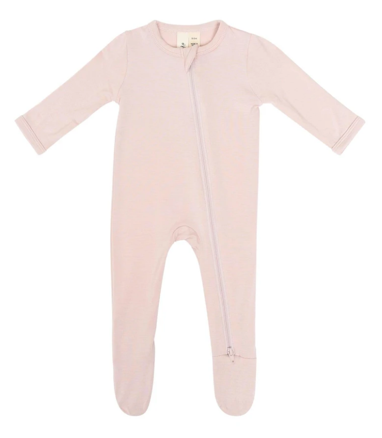 Kyte Zippered Footie | Blush