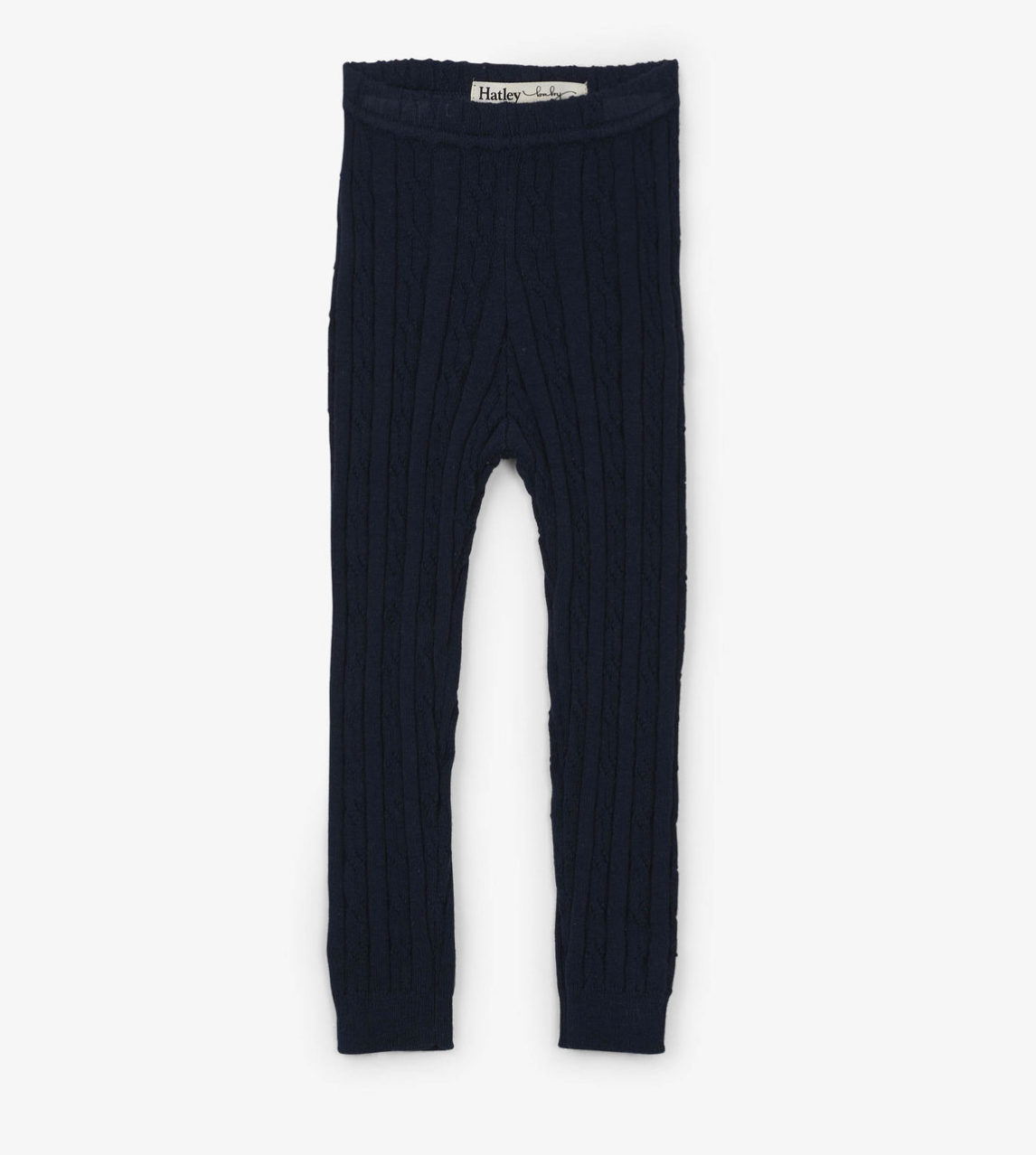 Cable Knit Baby Leggings  Navy – Early Bird & Worm