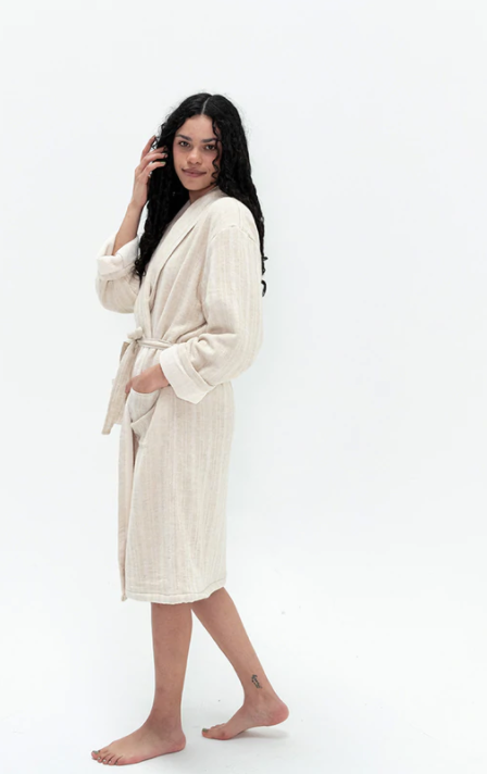 The Celeste Bath Robe | Natural