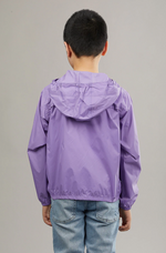 O8 Lifestyle Quarter Zip Packable Rain Jacket and Windbreaker - Purple