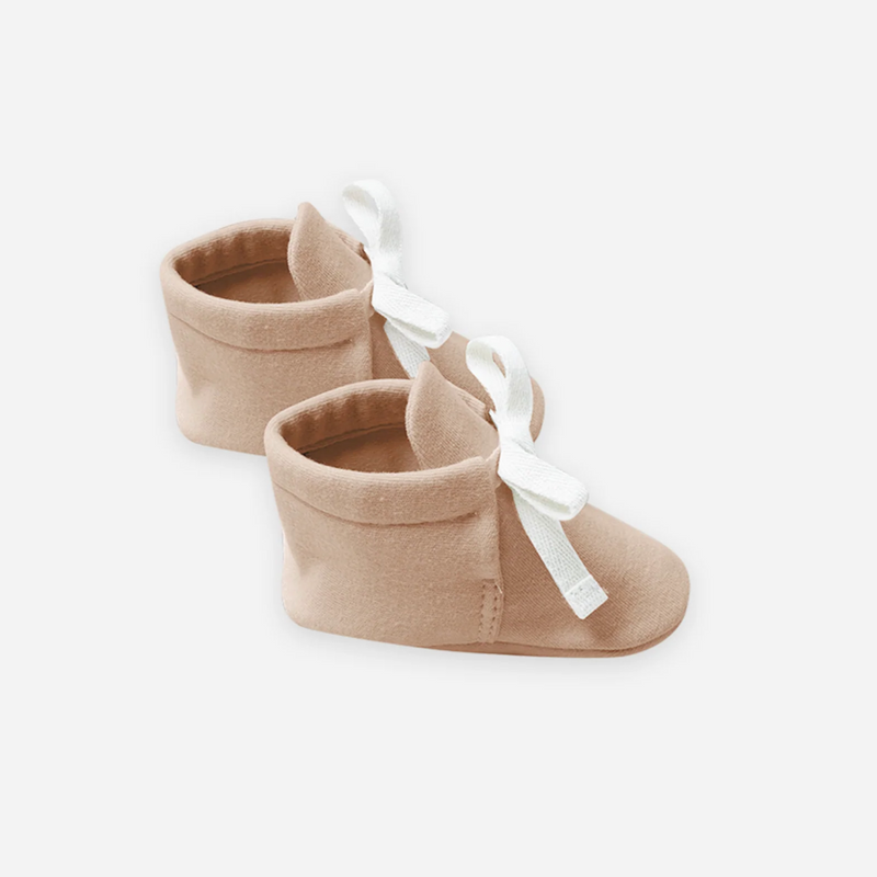 Organic Cotton Baby Booties | Blush