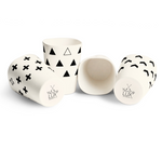 Bamboo Cup 4pc Set