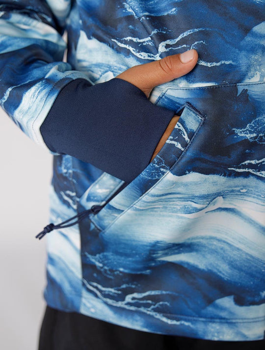 All-Weather Hoodie | Blue Waves