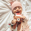 ITZY RITZY Lovey Holiday Bear Plush + Teether Toy