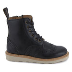YOUNG SOLES Sidney Vegan Lace-up Ankle Boots | Black