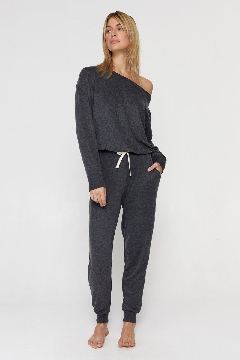 Off Shoulder Jumpsuit | Vintage Black