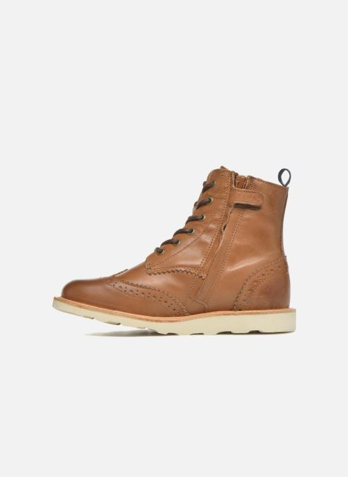 YOUNG SOLES Sidney Vegan Zip Up Ankle Boots | Tan