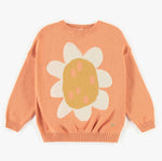 PINK CREWNECK WITH A FLOWER, CHILD