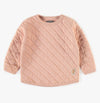 OLD PINK SWEATER IN QUILTED JERSEY, BABY