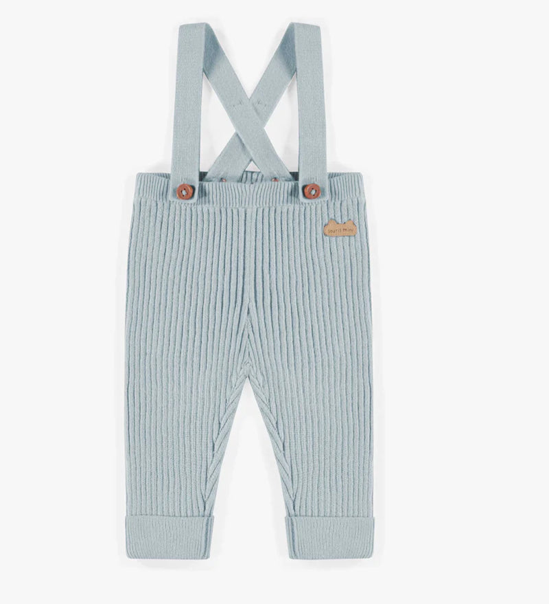 Souris Mini | Knit Pants with Suspender Straps