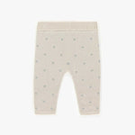 Souris Mini | Cream Leggings with Blue Polka Dots