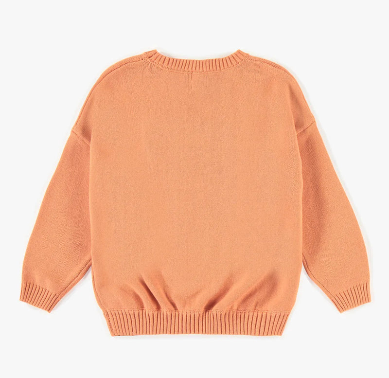PINK CREWNECK WITH A FLOWER, CHILD