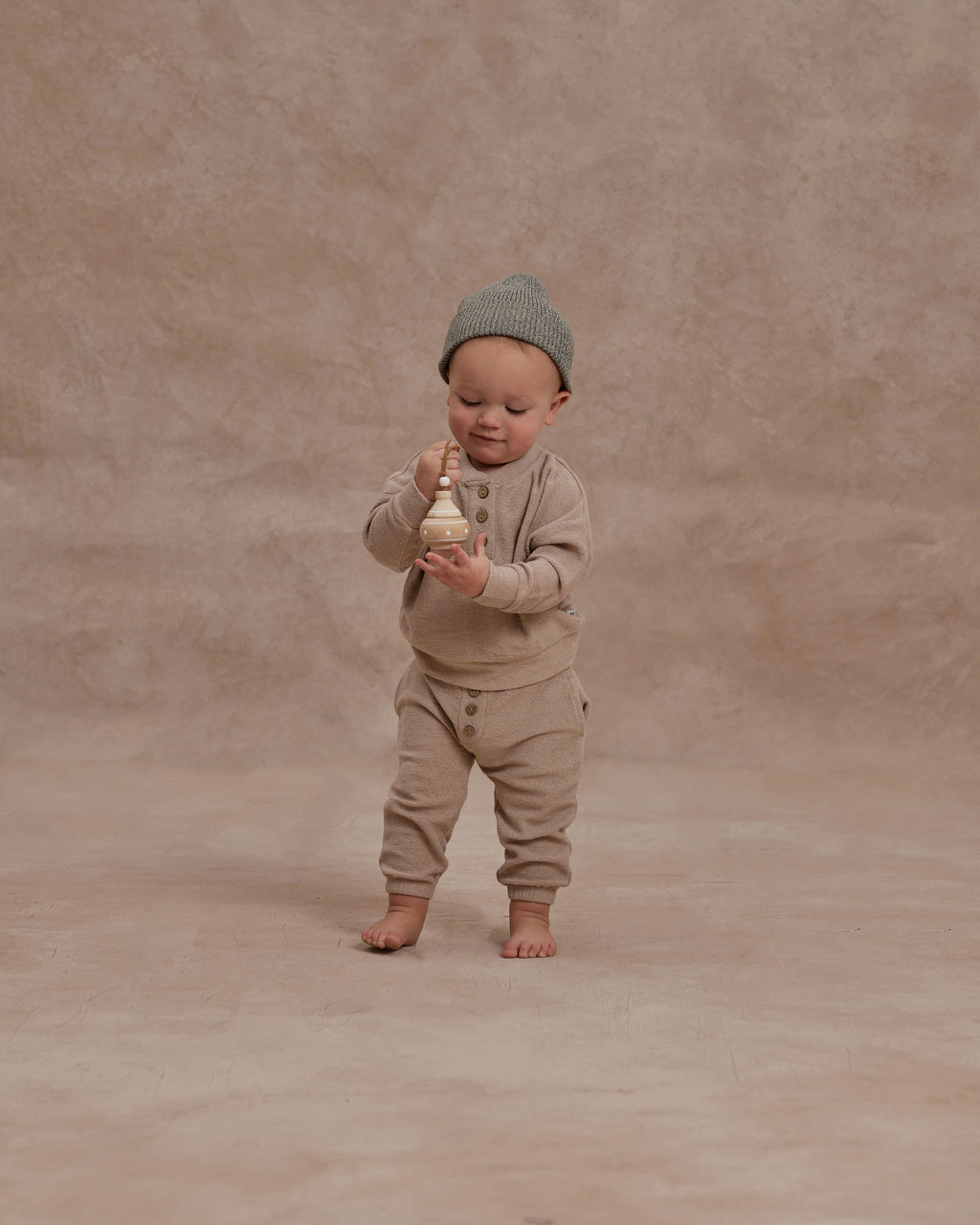 Baby Button Jogger Pants | Army