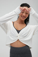 Softest Reversible Twist Front Sweater