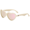 Rose Gold Mirrored Heart Sunglasses