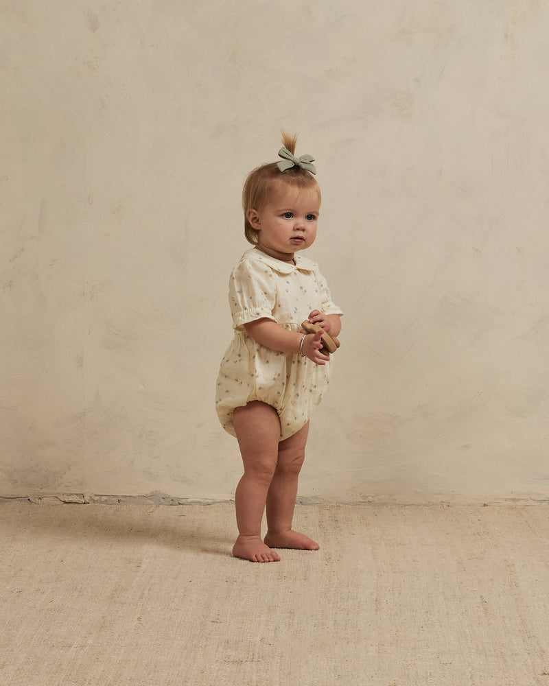 RC Gracie Linen Romper | Blue Daisy