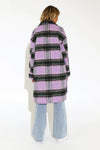Houston Lilac Check Coat