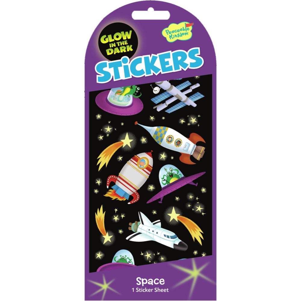 Glow-in-the-Dark Stickers | Space